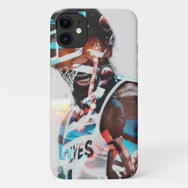 Funda para iPhone anthony edwards, baloncesto (Reverso)