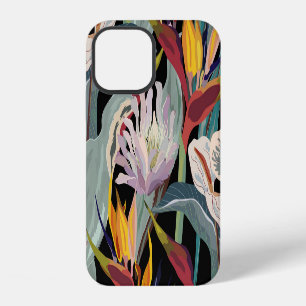 Funda Para iPhone 12 Anthurium Strelitzia: esplendor vintage tropical.