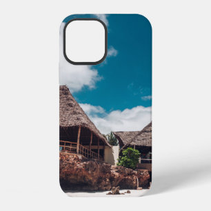 Funda Para iPhone 12 Antiguo bungalow tropical de madera en la playa an