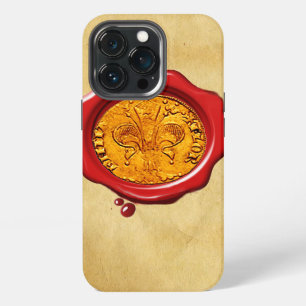 Funda Para iPhone 13 Pro ANTIGUO ORO FLORENTINO FORINT cera pergamino
