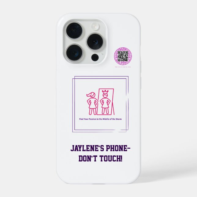 Funda Para iPhone Apoyando a las niñas con discapacidades de salud m (Reverso )