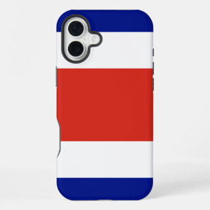 Funda Para iPhone 16 Plus Apple iPhone 16 Plus Mate, bandera de Costa Rica