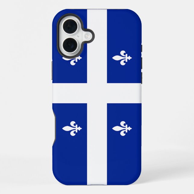 Funda Para iPhone Apple iPhone 16 Plus Mate, bandera de Quebec (Reverso )