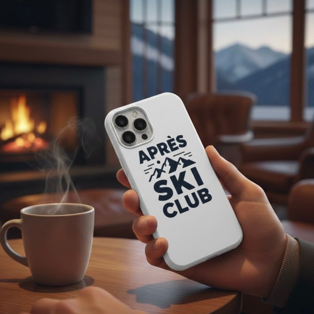 Funda Para iPhone Apres Ski Club Logo de Montaña - Hombres de Invier (Subido por el creador)