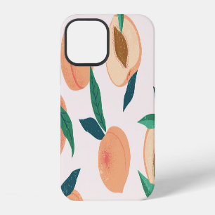 Funda Para iPhone 12 Apricot De Peach: Patrón Tropical Sin Marea.