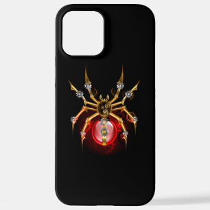Funda Para iPhone 12 Pro Max Araña de vapor sobre negro