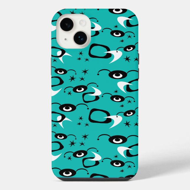 Funda Para iPhone Arañas atómicas retro (Reverso)
