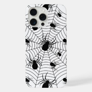 Arañas Blanco Negras telaraña patrón de Halloween