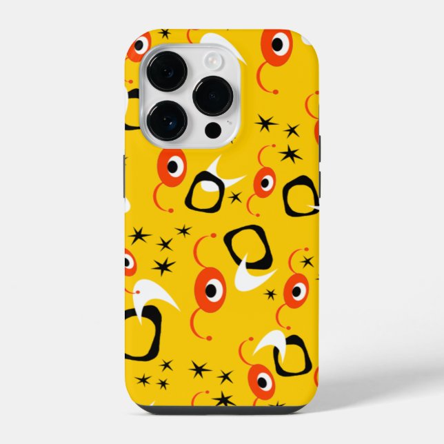 Funda Para iPhone Arañas Retro Atómicas (Reverso )