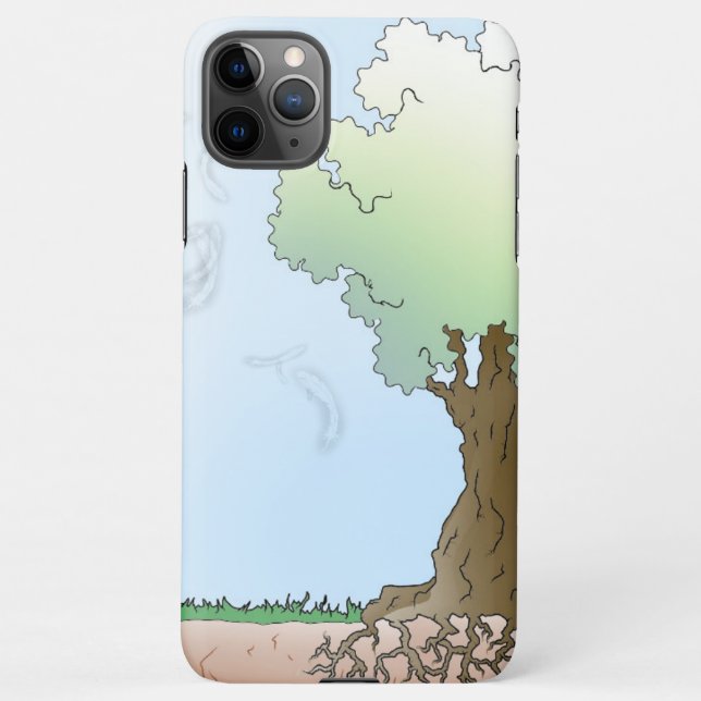 Funda Para iPhone Árbol arriba (Reverso)