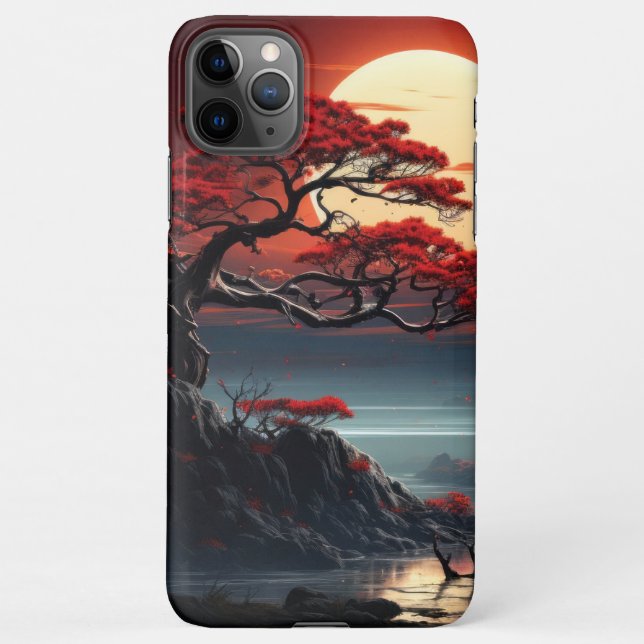 Funda Para iPhone Árbol Bonsai (Reverso)