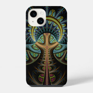 Funda Para iPhone 14 Árbol de la Vida Abstracto Colorido