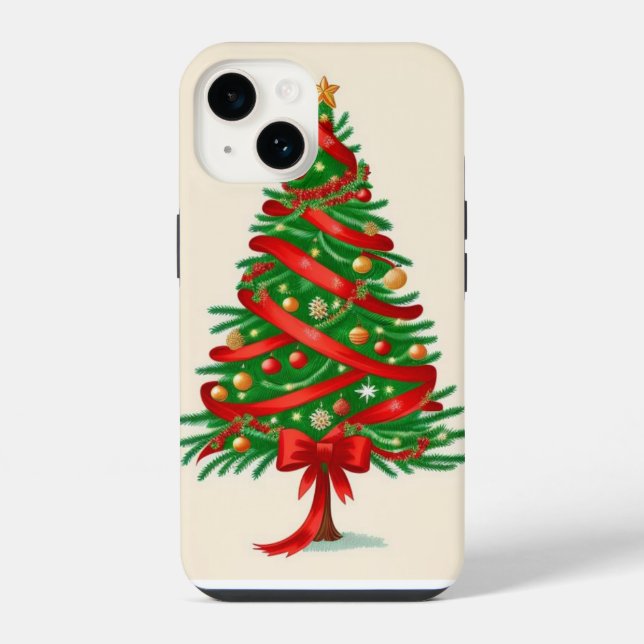 Funda Para iPhone Árbol de Navidad (Reverso )