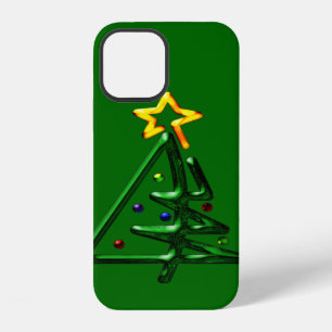 Funda Para iPhone 12 Árbol de Navidad de Cromo Tubular