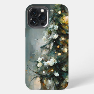 Funda Para iPhone 13 Pro Max Árbol de Navidad elegante y artístico
