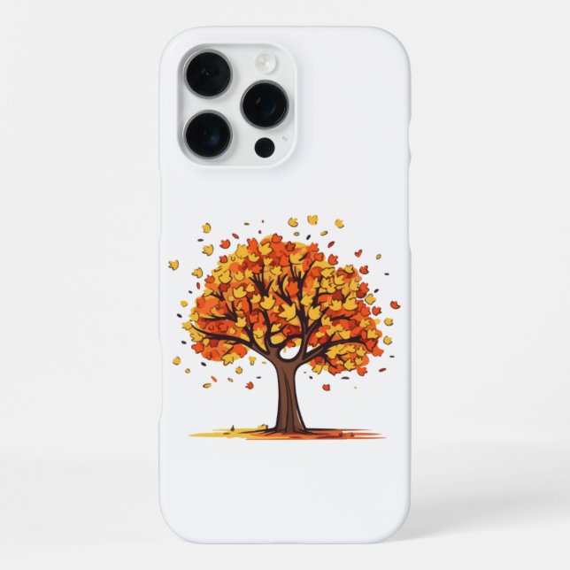 Funda Para iPhone Árbol de otoño (Reverso )