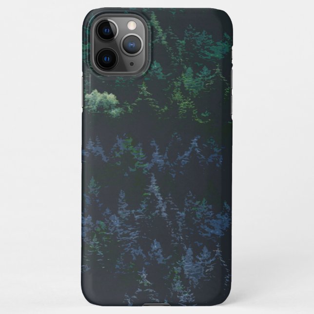 Funda Para iPhone Árbol de pinos  (Reverso)