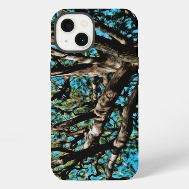 Funda Para iPhone Árbol de Roble (Reverso )