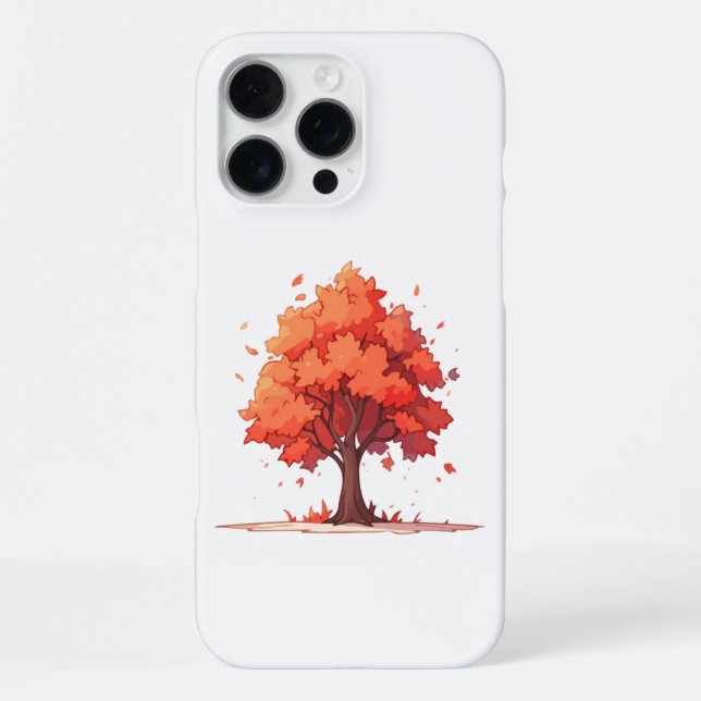 Funda Para iPhone Árbol de serenidad de otoño (Reverso )