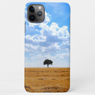 Funda Para iPhone 11Pro Max Árbol en un campo de trigo cosechado