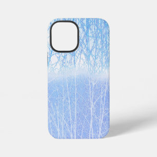 Funda Para iPhone 12 Mini Árboles Brumosos Helados Baby Azul