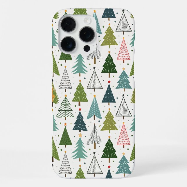 Funda Para iPhone Árboles retro (Reverso )