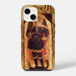 Funda Para iPhone 14 ARCÁNGEL SAN MIGUEL CON DRAGÓN monograma