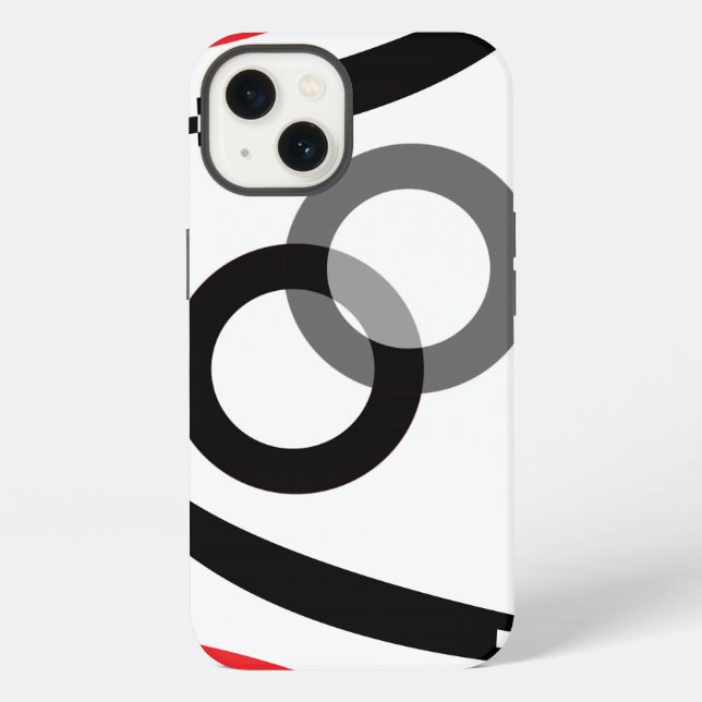 Funda Para iPhone Arco geométrico círculo (Reverso )