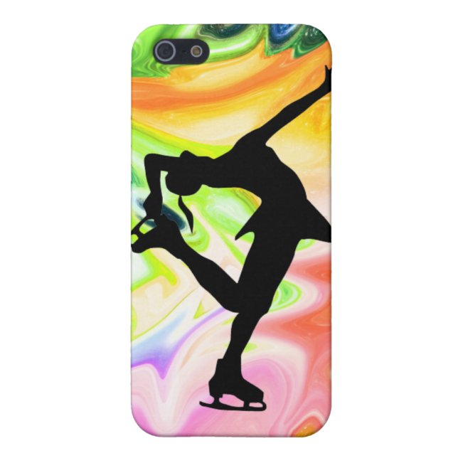 FUNDA PARA iPhone ARCO IRIS Y PATINADOR LÍQUIDOS (Atrás)