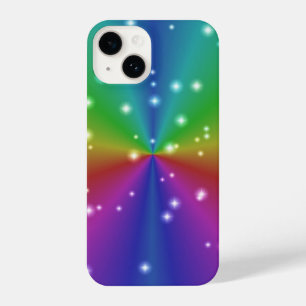 Funda Para iPhone 14 Arcoiris con estrellas