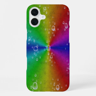 Funda Para iPhone 16 Plus Arcoíris en cuero de piel de elefante optik con go