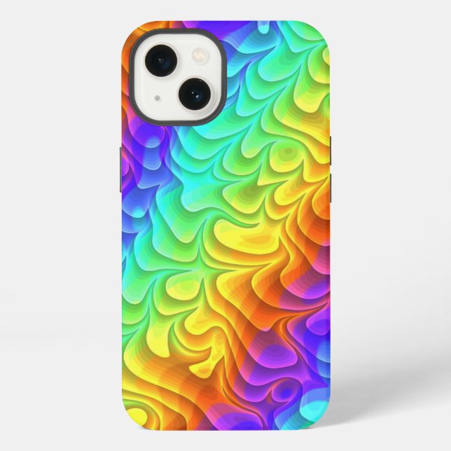 Funda Para iPhone Arcoíris Húmedo (Reverso )