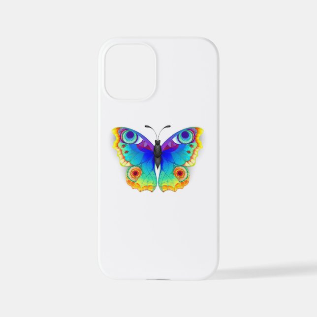 Funda Para iPhone Arcoiris mariposa Peacock Eye (Reverso )