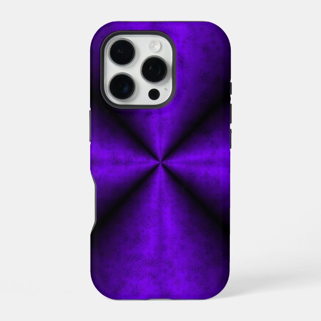 Funda Para iPhone Arcoiris morado en optik de cuero de piel de elefa (Reverso )