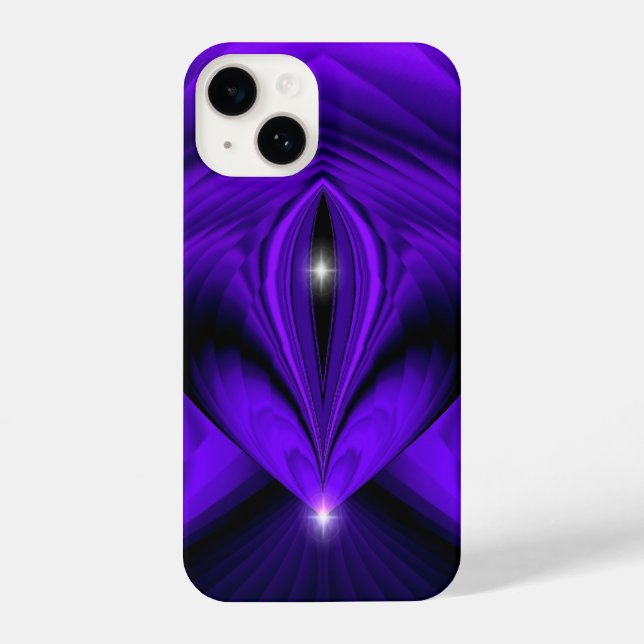 Funda Para iPhone Arcoiris morado sueña dos estrellas (Reverso )