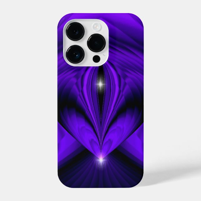 Funda Para iPhone Arcoiris morado sueña dos estrellas (Reverso )