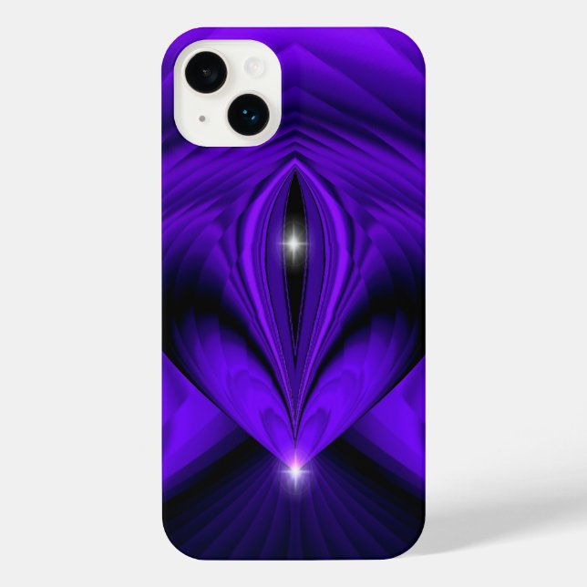 Funda Para iPhone Arcoiris morado sueña dos estrellas (Reverso )