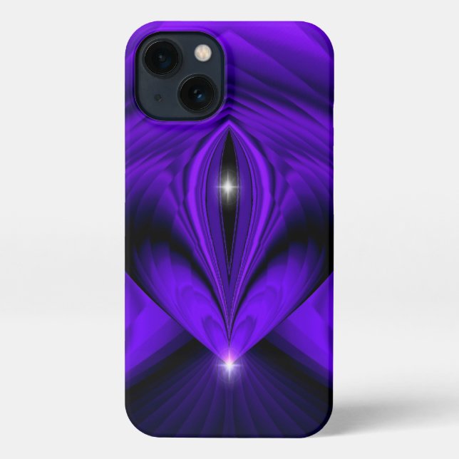 Funda Para iPhone Arcoiris morado sueña dos estrellas (Reverso )