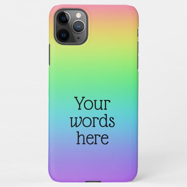 Funda Para iPhone Arcoiris personalizado (Reverso)