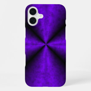 Funda Para iPhone 16 Plus Arcoíris Púrpura en Optik de Cuero de Piel de Elef