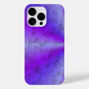 Funda Para iPhone 14 Pro Max Arcoiris rosa azul en optik de cuero de piel de el