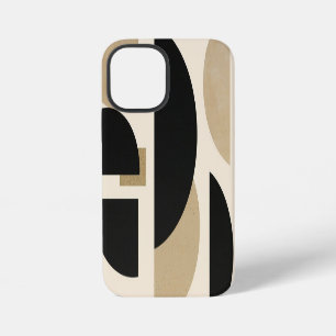 Funda Para iPhone 12 Mini Arcos del desierto: Composición en negro y beige