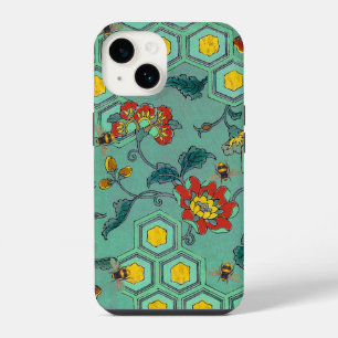 FUNDA PARA iPhone 14 ARENES DE MIEL, BEEHIVAS, FLORES DE PRIMAVERA ACOG