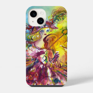 Funda Para iPhone 14 ARLECCHINA VIOLINISTA / Noche de Carnaval Venecian