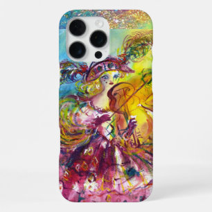 Funda Para iPhone 16 Pro Max ARLECCHINA VIOLINISTA / Noche de Carnaval Venecian