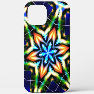 Funda Para iPhone 12 Pro Max Arma metálica de estela o flor que agita, mate azu
