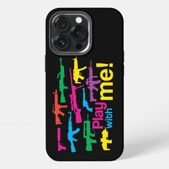 Funda Para iPhone Armas coloridas (Reverso )