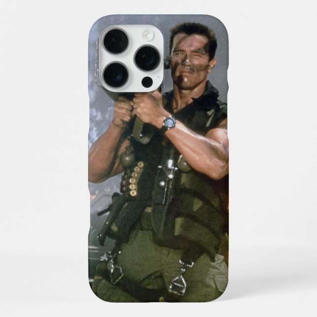 Funda Para iPhone Arnold Schwarzeneger Lanzacohetes  (Reverso )