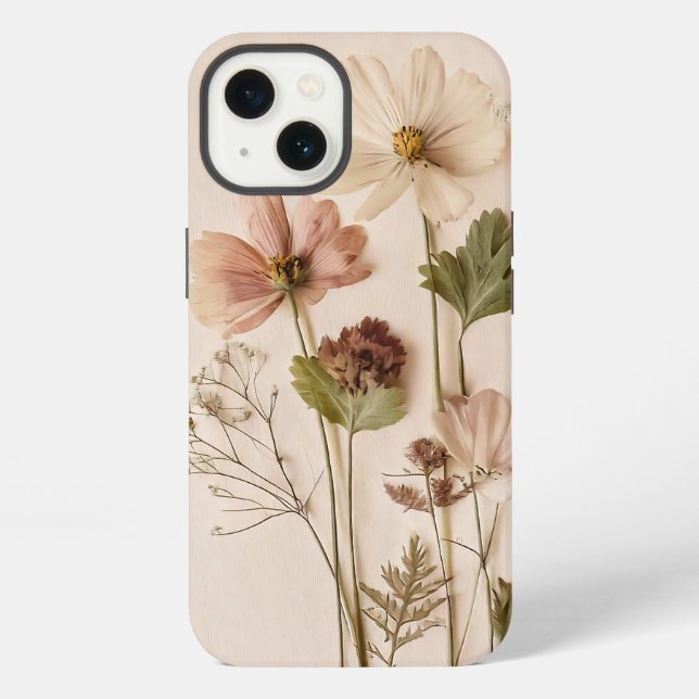 Funda Para iPhone Arreglo de flores vintage (Reverso )