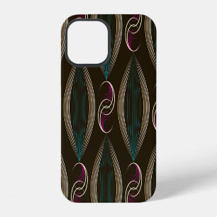 Funda Para iPhone 12 Art deco: patrón geométrico vintage.